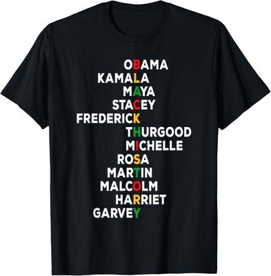Black History Month Inspirational Retro Black Leaders Unisex T-Shirt