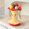Creative Colorful Fruit Fork Set Comfortable Grip Fruit Fork with Storage Jar  Party Supply