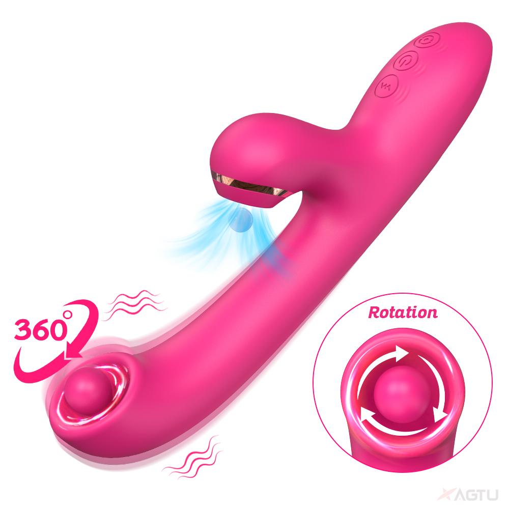Rotating Sucking Dildo Vibrator For Women G-spot Clit Clitoris Sucker Vacuum Stimulator Dildo Female Sex Toys Adults Masturbator