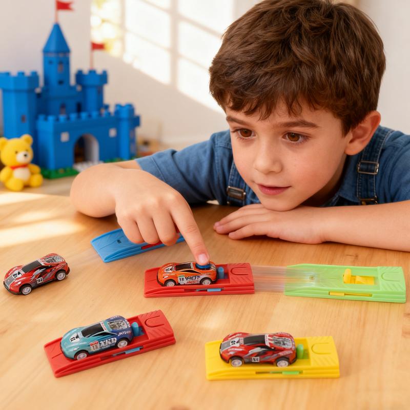 10Pcs Alloy Shooting Flying Racing Car Toys for Kids Boy Birthday Party Favors Pinata Fillers Baby Shower Christmas Guest Gifts