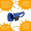 pInstruments pCornet PCORNET1B Blue Plastic Wind Instrument, Bb Key, Made of Lightweight and Durable ABS with Bio-Coated Antibacterial Coating [Includ