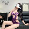 Sexy Underwear Female Sexy Royal Sister Lace Temptation Hot Pure Desire Free Gathering Perspective Waist Onesie