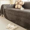 Plush Sofa Cover Towel Simple Style Autumn and Winter Living Room Sofa Full Cover Blanket Non-Slip Dustproof Sofa Cushion
