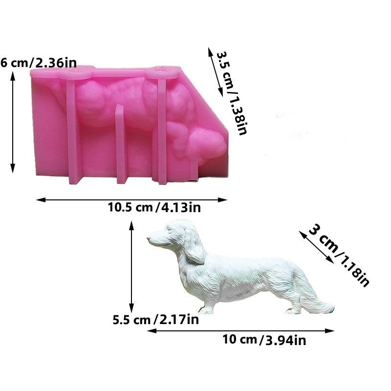 

Собака такса животное свеча силиконовая форма милая собака эпоксидная смола силиконовая форма украшение для дома орнамент собака бетон цемент гипс формы