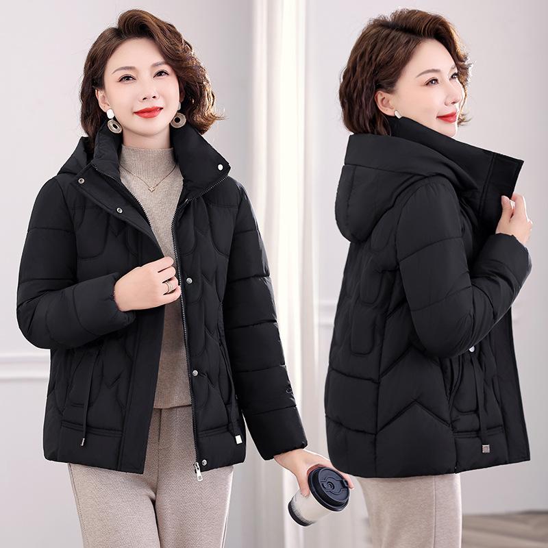 Women's New Fashionable Versatile Hooded Cold Fluffy Warm Loose High-quality Fabrics Casual Sports Cotton Coat Jacket