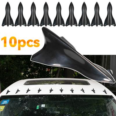 10 Teile/satz Universal Hinten Dach Shark Fins Spoiler Flügel Kit Auto Dach Spoiler Bumper Spoiler Shark Fin Diffusor Vortex Generator