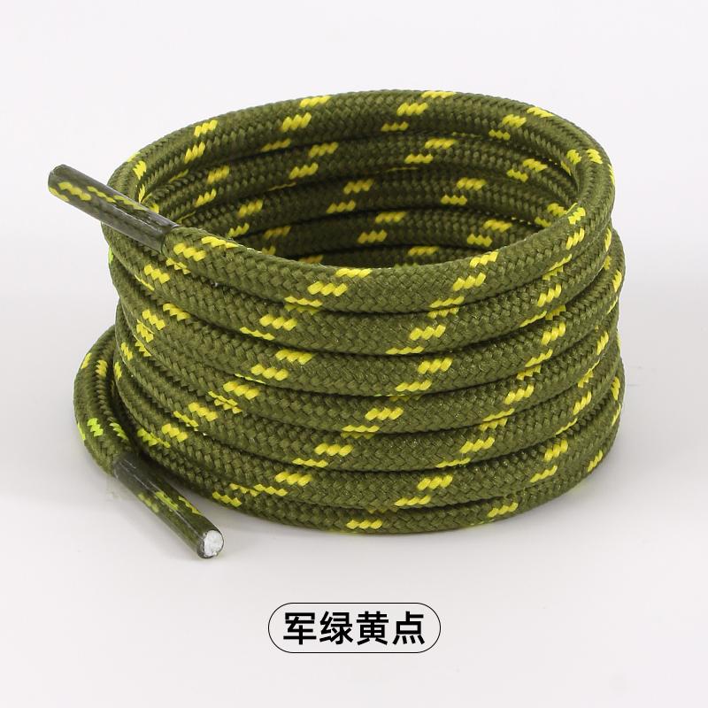Cadarços Redondos Resistentes para Caminhada, Diâmetro de 0,5 cm, Cadarços Robustos para Botas de Outdoor, Tênis e Botas de Cano Alto, 1 Par