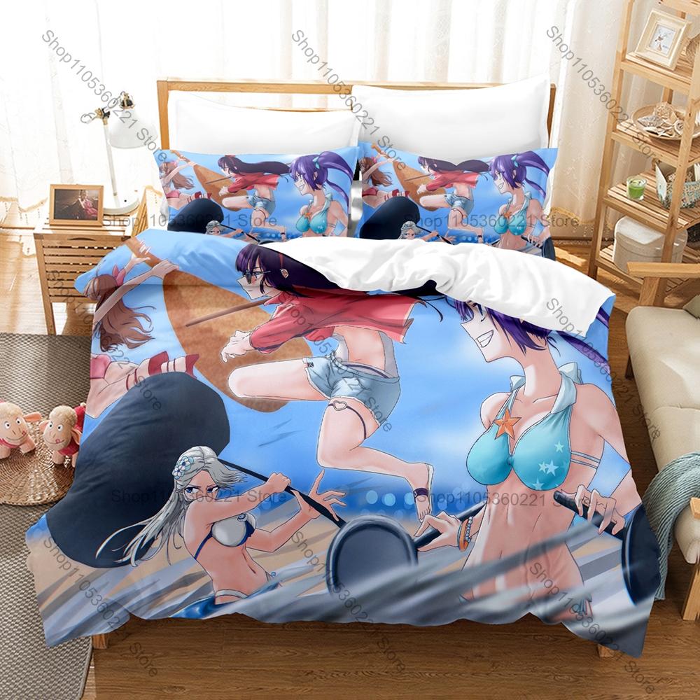 Soul Eater 3PCS Bedding Set, Duvet Cover + 2 Pillowcases, Classic Anime Print Soft Microfiber for Manga Fans Bedroom Decor