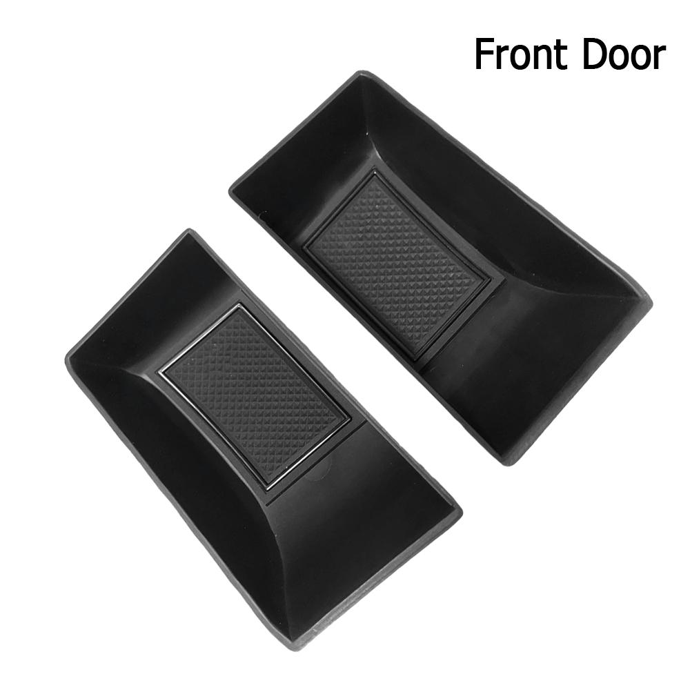 2Pcs Car Door Side Storage Box Front/Rear Door Handle Armrest Tray Organizer for BYD Atto 3 Yuan Plus   Accessories