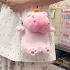 Animal Doll Capybara Plush Crossbody Bag Persimmon Cartoon Plush Shoulder Bag  Office