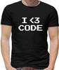 I Heart Code Mens T-Shirt - Developer - Programmer - Programming - Tech - Nerd