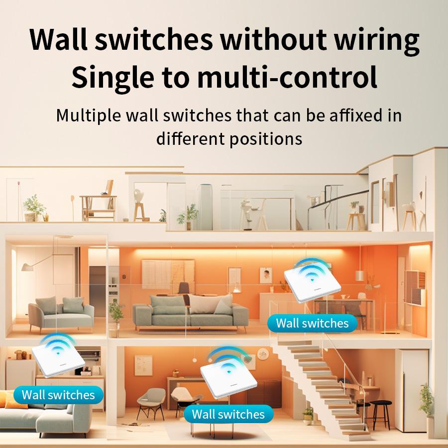 Smart Remote Control Light Bulb Holder RF 433Mhz Remote Control Led Bulb Holder E27 E26 Base Socket AC 85-265V Wireless Wall Sw