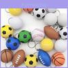 Llavero Juguete de Baloncesto de Espuma de PU Para Niños Niños Alivio del Estrés Accesorio para Bolso