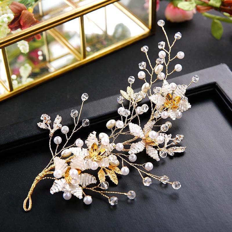 Podoabă de cap super fairy stil Mori cu voal - Clamă de păr inspirată japoneză și coreeană pentru mirese 2024