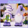 Figura Decorativa de Gnomo Morado Lavanda de Primavera Para el Día de la Madre Con Características de Poliéster y Tela
