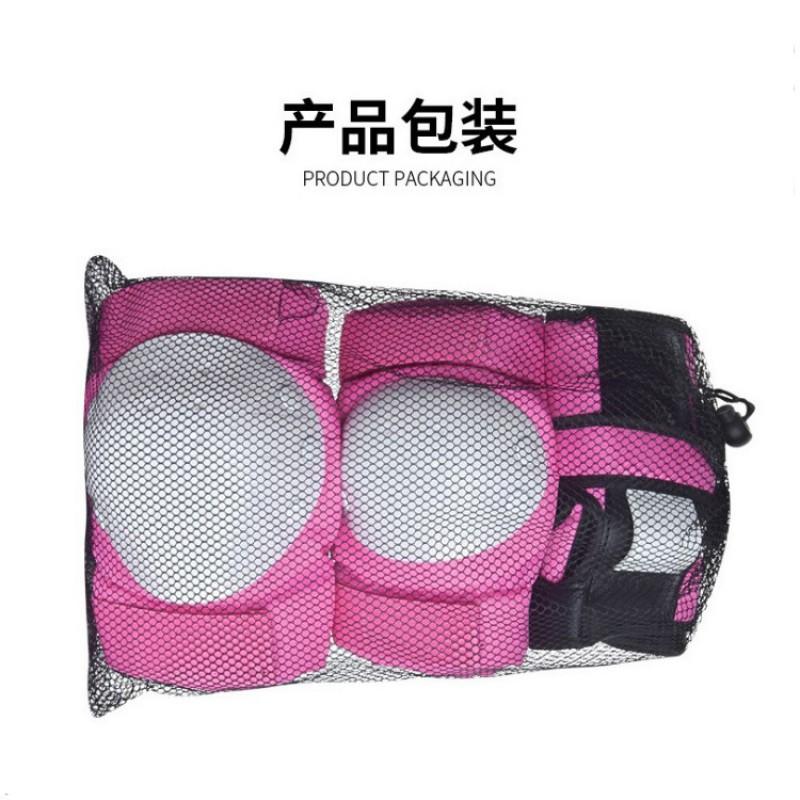 Kids Adult Skateboarding Roller Skating Safety Gear Set 6-Piece Knee Elbow Wrist Guards Protective Equipment