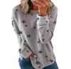 2025 Women's Loose Plus Size Long Sleeve Printed Hoodie - Autumn/Winter Fashion