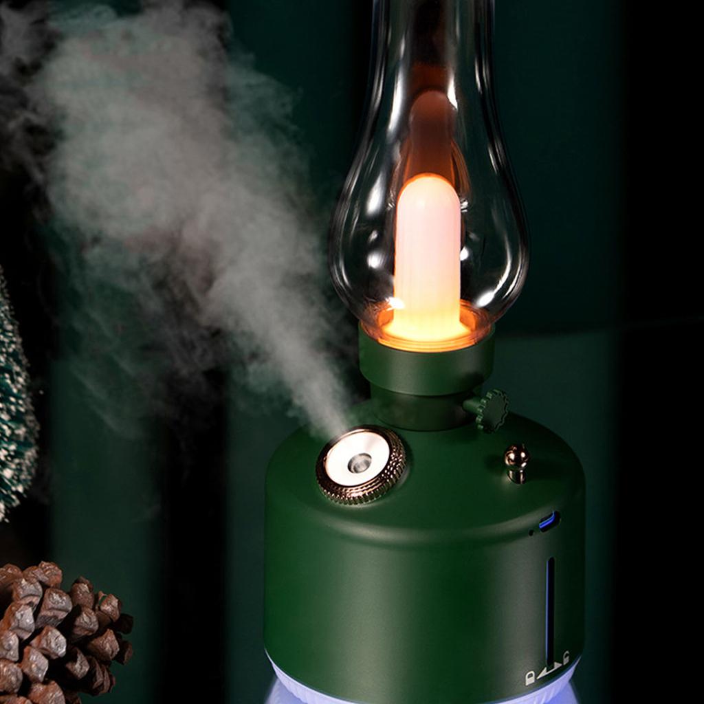 Vintage Light Humidifier Quiet USB Charging Dimmable Small   Diffuser Humidifier Desk Lamp for Bedroom   Living Room