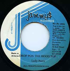 

7inch Record PATRA Drop Pon The Hood Top NONE Jammys Records 1992 Jamaica Reggae Ska Dub Used