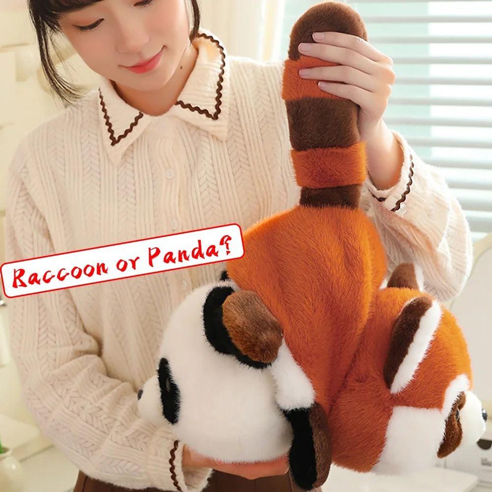 Double-Sided Reversible Panda Toys Soft Pillow Transform Panda  Christmas Birthday