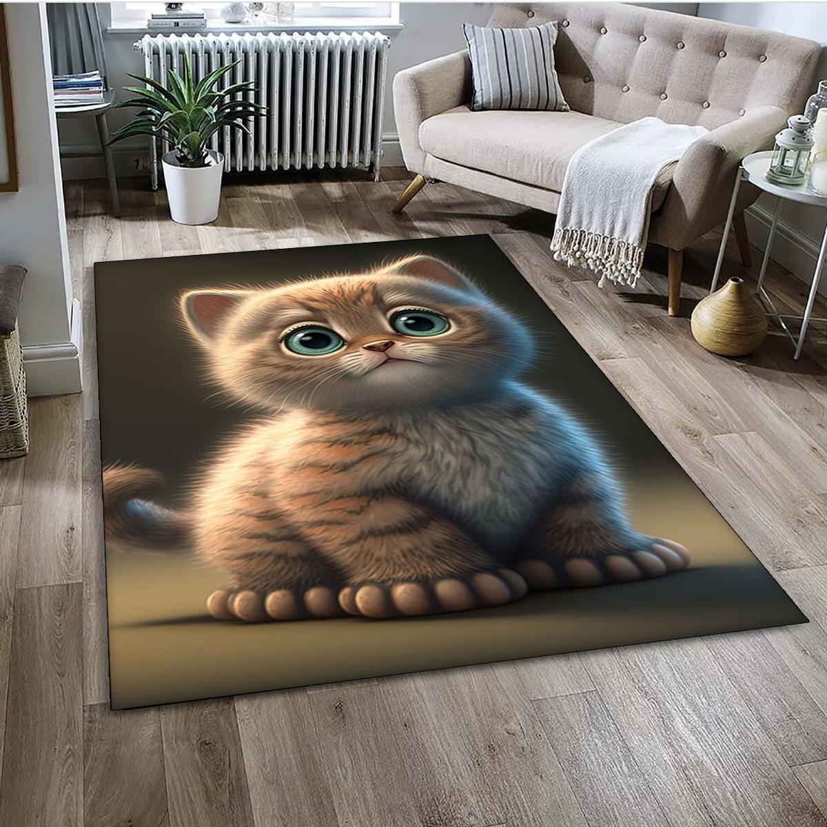 

27 Style Cartoon Cute Calico Cat,Persian Cat,Ragdoll Carpet Rug for Home Living Room Bedroom Sofa Doormat Decor,kid Non-slip 40x60cm