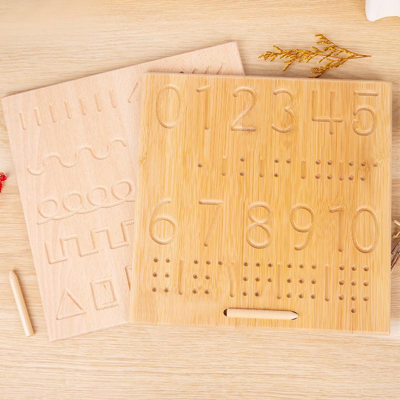 And Wooden Alphabet Number Puzzle Board For Early Childhood Practice Handwriting