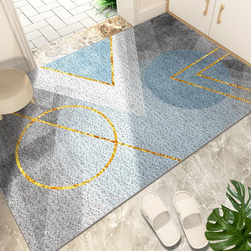 Simple Entry Can Be Cut Silk Ring Floor Mat Carpet Household Entrance Wear-resistant Pvc Mat