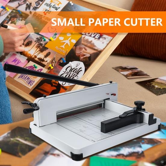 Accurate Cutting Paper Trimmer with Anti-slide Rubber Feet A4 Paper Trimmer with Built-in Clamp 400 Sheets Cutting Capacity Cardstock Trimmer