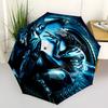 Alien Fashionable Automatic Opening/Closing Folding Umbrella. Portable and Foldable, Ideal for Gift, Travel, and Daily Use.