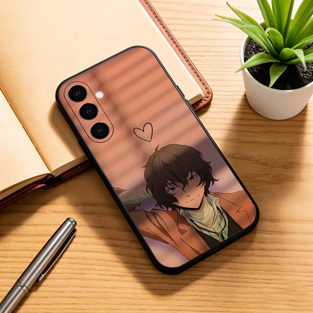 BSD D-Dazai Osamu   Phone Case Black Silicone Soft For Samsung Galaxy A73,A72,A71,A70,A53,A52,A51
