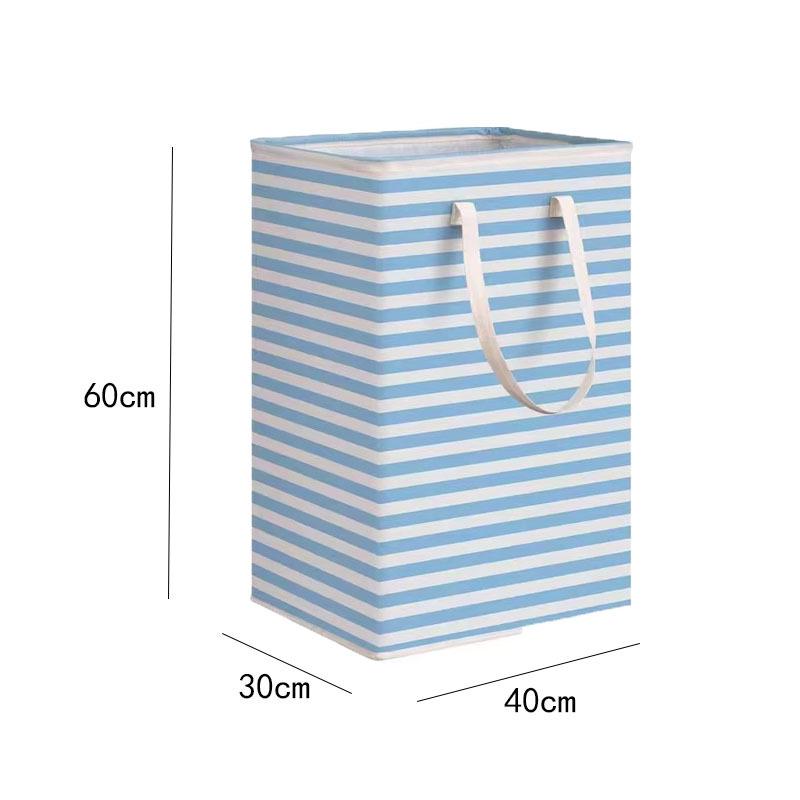 Foldable Cotton Linen Laundry Toy Storage Basket - Waterproof, Large Capacity