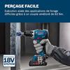 Perceuse-visseuse Sans Fil - Bosch - GSR 18V-65 - Moteur Sans Balais - 2 Batteries ProCORE18V - 500/2000 Tr/min
