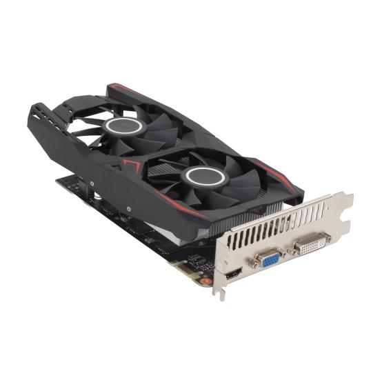 Computer Graphics Card 128-bit Interface 4GB Dual Fan Design PCI-E GDDR5 Universal Low Power