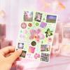 30sheets Dream Growth Series Kawaii Ins Die Cutting Sticker Book Creative Handbook Decoration DIY Scrapbook Material Aesthetics