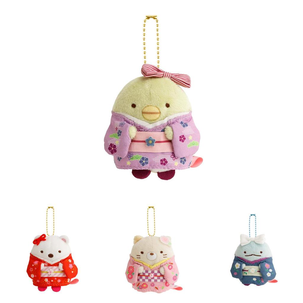 Cute Japanese Corner Animal Plush Doll Keychain Soft Pp Cotton Cute Gifts
