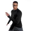 Herren Schnelltrocknendes Elastisches Langarm-Sport-T-Shirt für Laufen und Basketball - Frühling/Herbst.