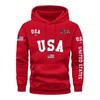 Men's Pullover Hoodie with United States Milano Graphic Detail