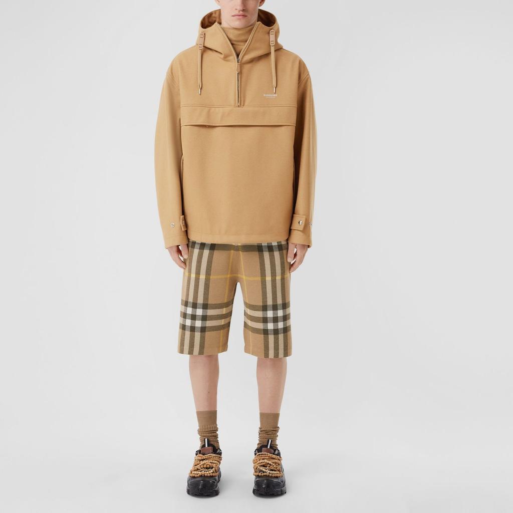 Burberry Tartan Motif Bermuda Shorts Beige 80549181