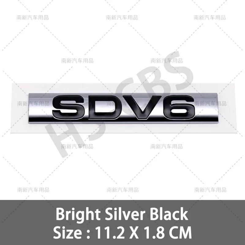 3D ABS HSE Luksusowy Znak SCV6 SCV8 SDV6 SDV8 Emblemat Tylnej Klapy Bagażnika Naklejki na Błotniki Samochodowe Do Discovery Velar Range Rover