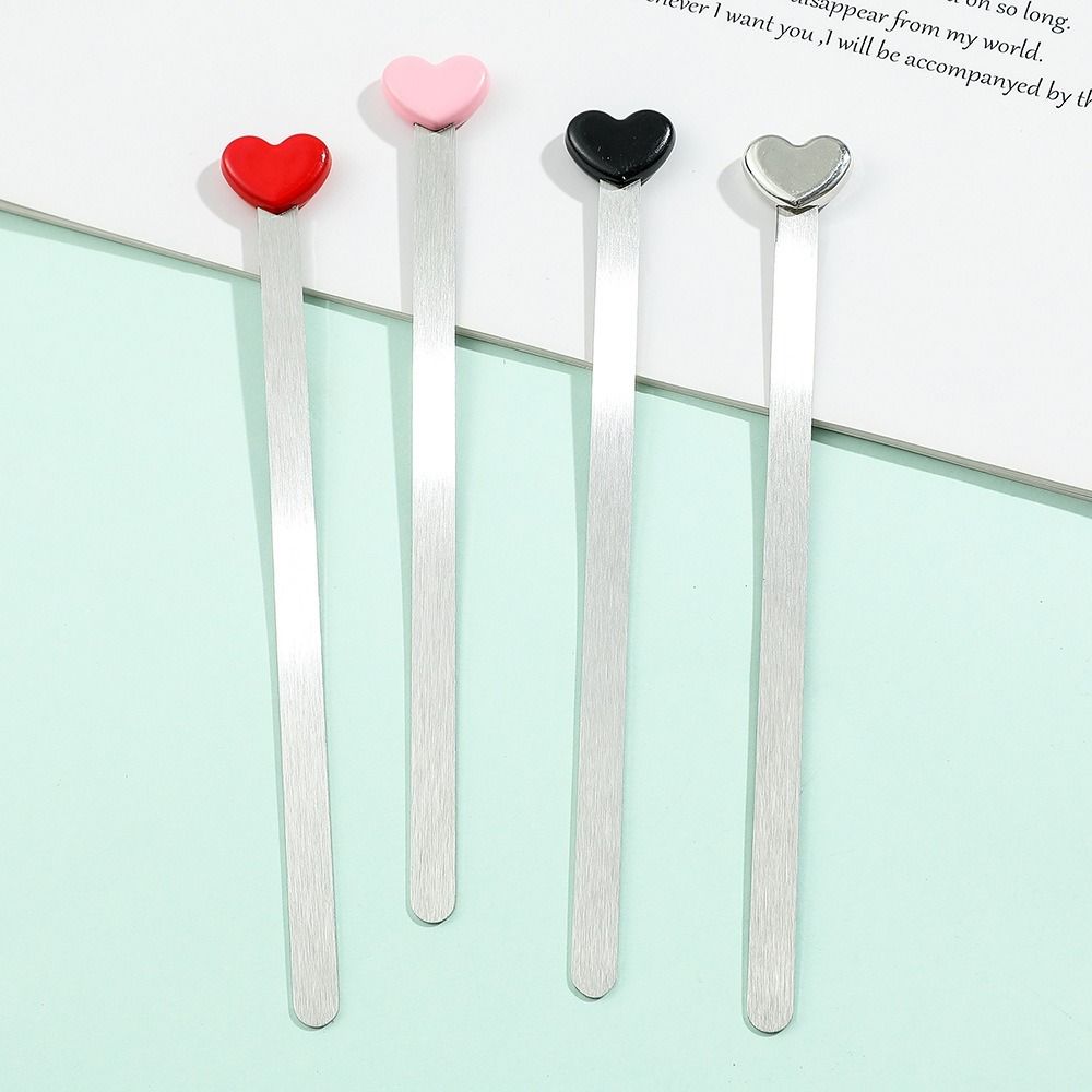 

Painted Metal Bookmark Stainless Steel Pagination Mark High Quality Book Page Marker Students чорний