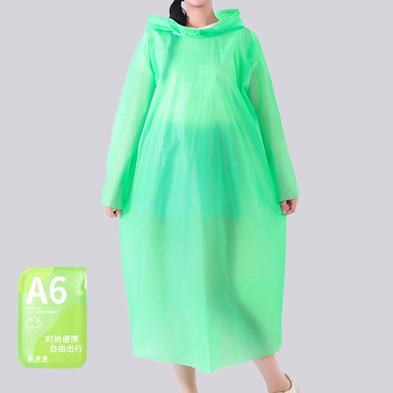 1PC Disposable Raincoat Portable with Caps for Adult Thickened Clear Travel Supplies Waterproof Outdoor Rainwear