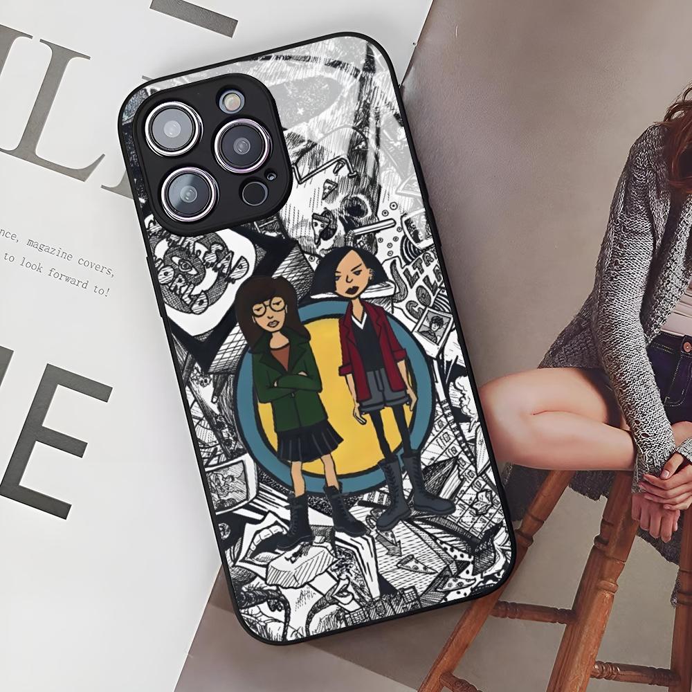 Cute Cartoon DariaS Phone Case for Iphone 17 Air 16 15 14 12 11 13 Pro Max Mini Se Puls Glass Cover