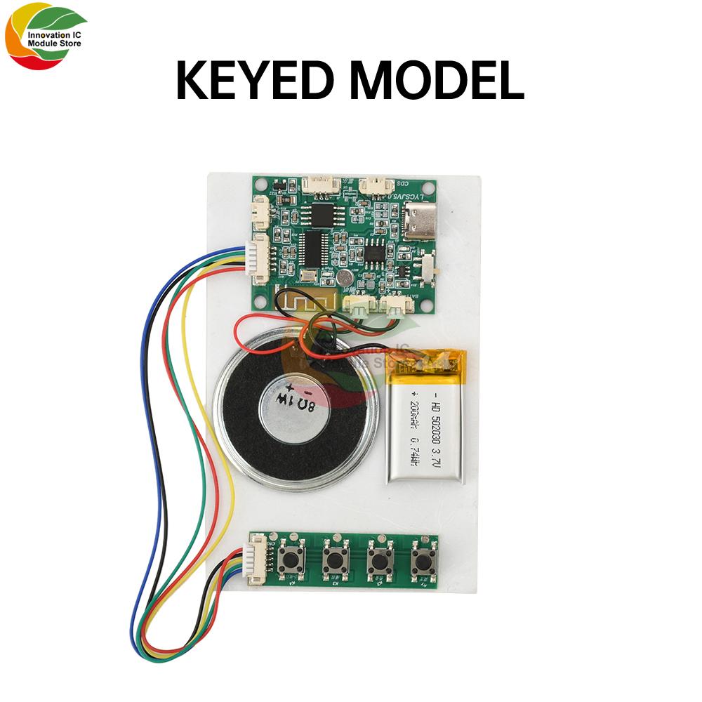 

DIY Bluetooth Recording Module MP3 Decoding Board Module Recording Card Movement Module 8M Capacity TYPE-C MP3 Player