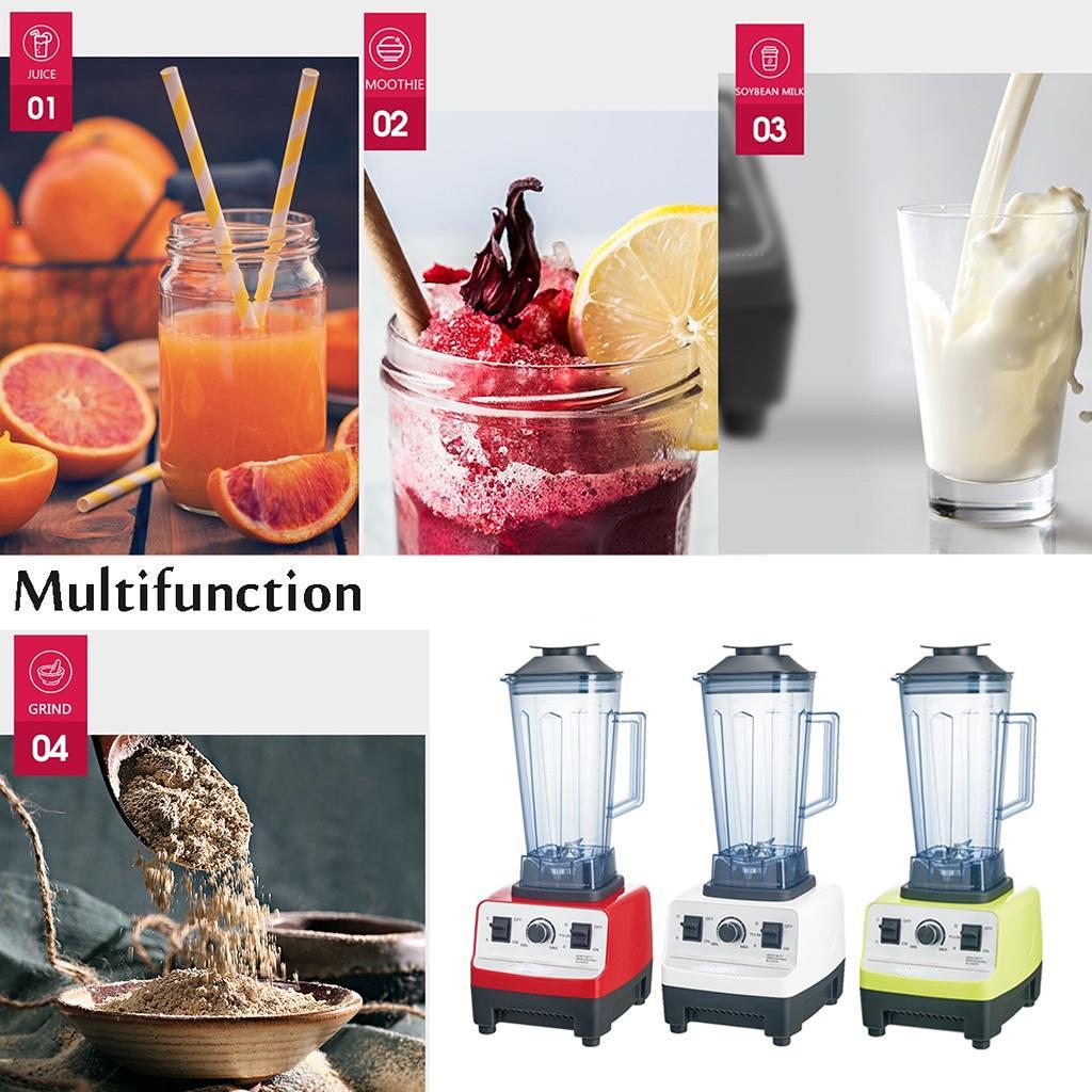 4500W 2000ML 7-trinns elektrisk blendermikser Kaffemaskin Juicer Kraftig multifunksjonell grønnsaksfruktpresser