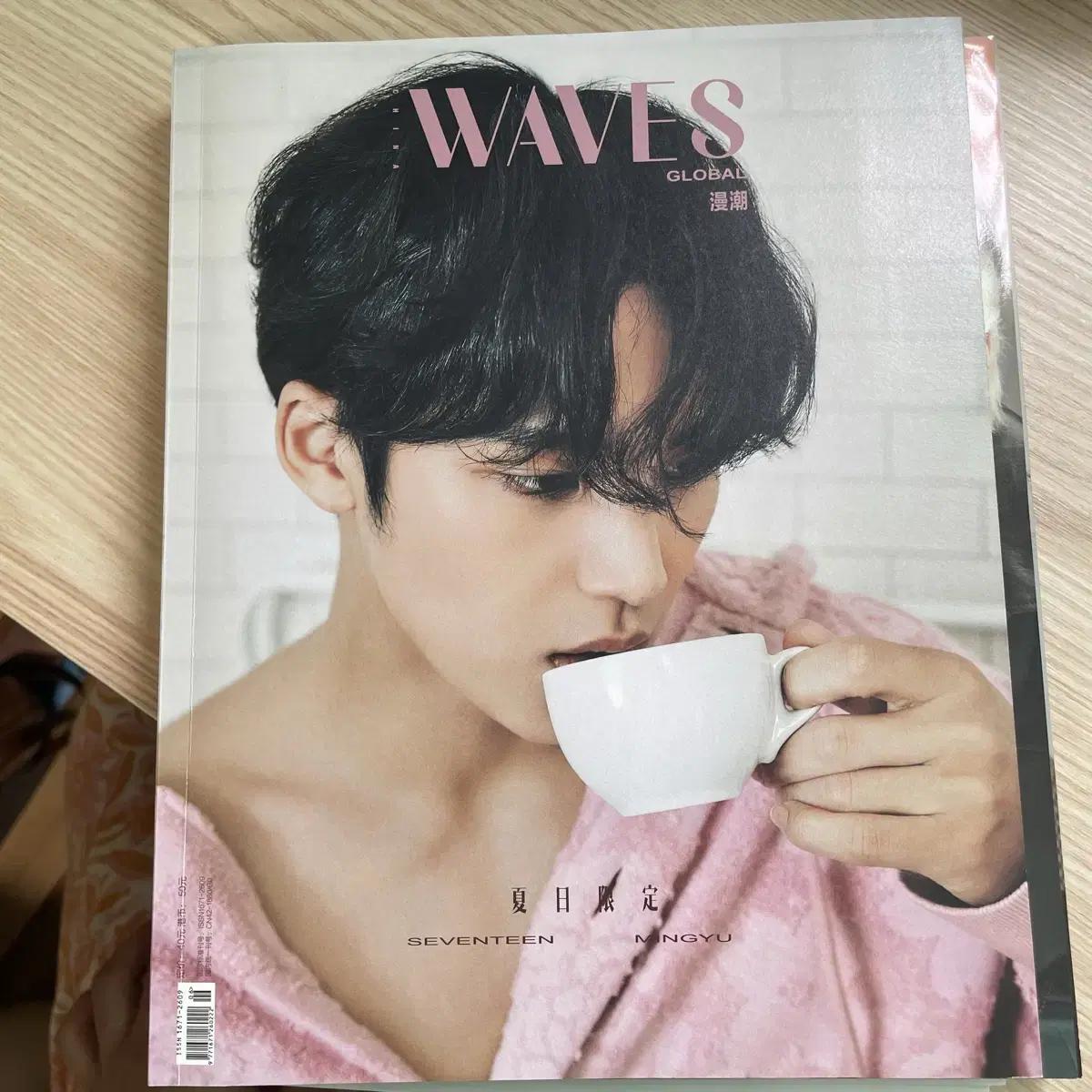 

Seventeen Magazine Mingyu Wave Waves Poster Included