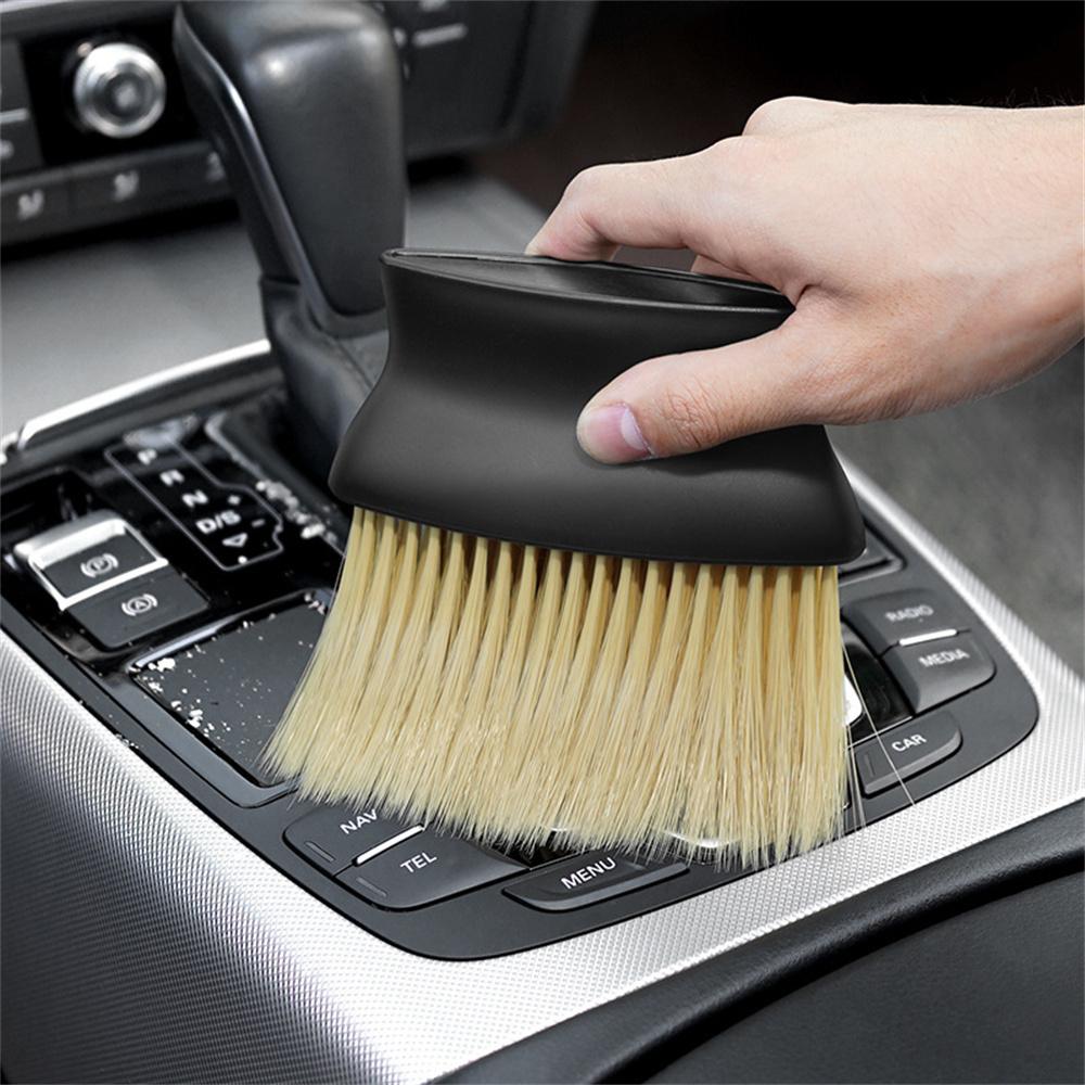 2PCS Car Interior Cleaning Tool Auto Air Conditioner Air Outlet Clean Brush Car Crevice Dust Removal Soft Brush Detail Brushes