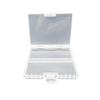 48-Slot AAA Battery Organizer Box, Clear Plastic, High Capacity, Durable Storage Case