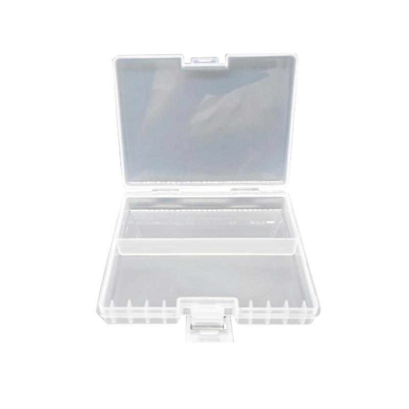 48-Slot AAA Battery Organizer Box, Clear Plastic, High Capacity, Durable Storage Case