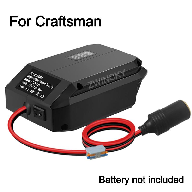 18V To 5-13V Step Down Converter For Makita/Dewal/Milwauke/Bosch/Einhel 18V Battery Cigarette Lighter Adapte Voltage Regulator