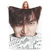 Kpop Lee Min Ho Koc Polarowy Koc na Sofę Oddychające Kocy na Kanapę Pościel Kocy Podróżne Narzuta Pikowana Kołdra